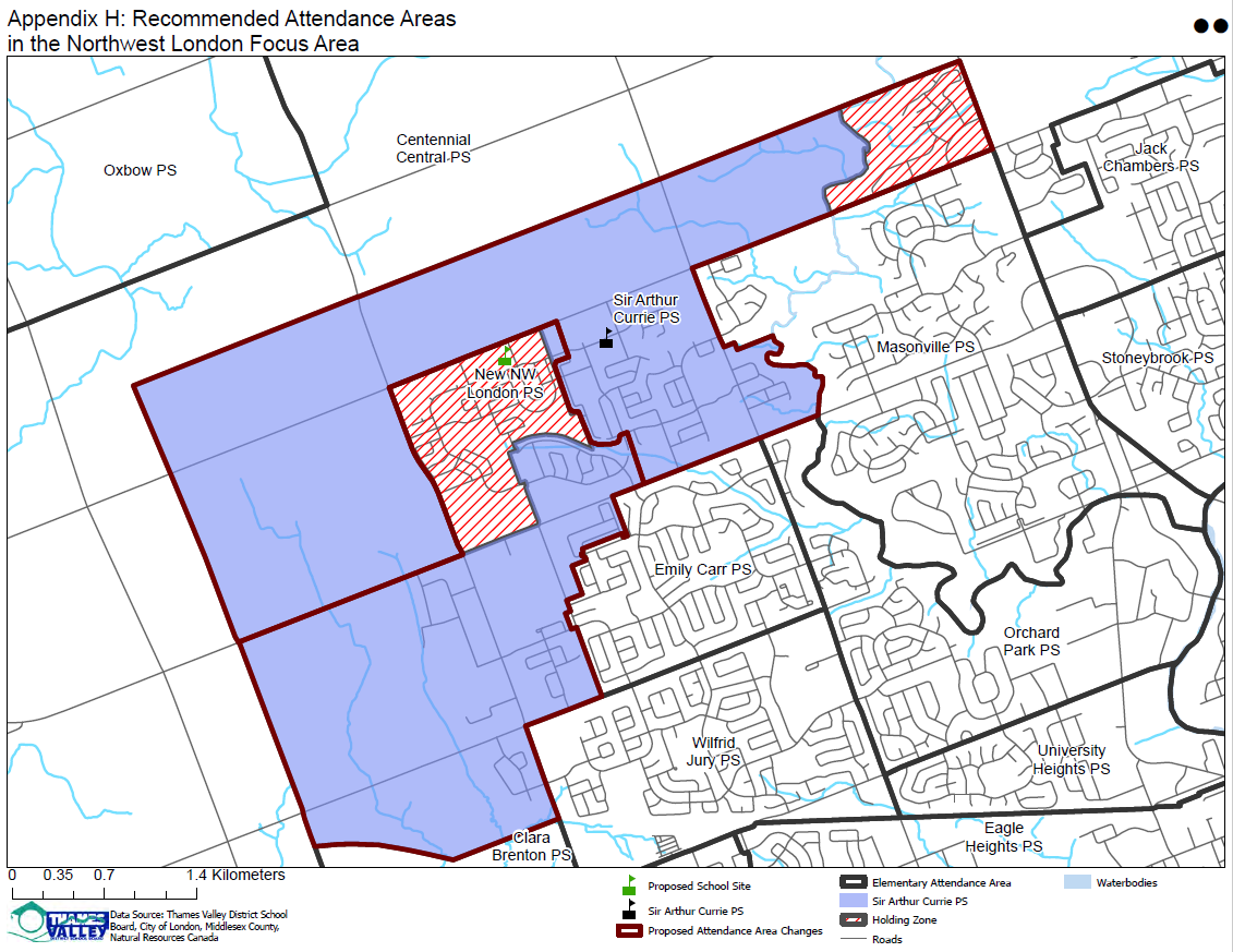 Appendix H: Recommended Attendance Areas in the Northwest London Focus Area