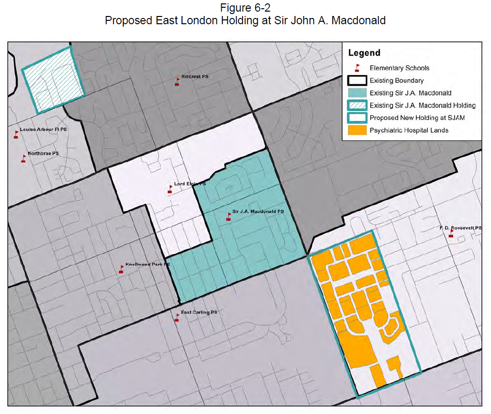 Figure 6-2: Proposed East London Holding at Sir John A. Macdonald
