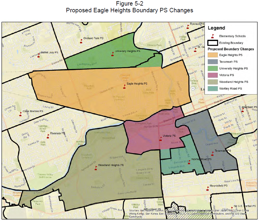 Figure 5-2: Proposed Eagle Heights PS Boundary Changes