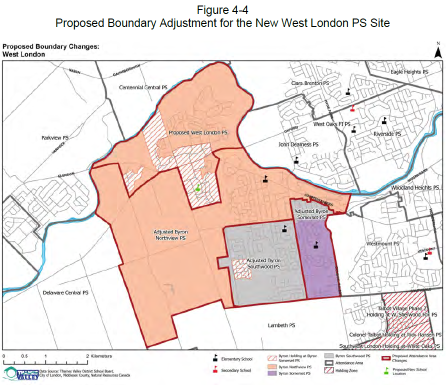Figure 4-4: Proposed Boundary Adjustment for the new West London PS site