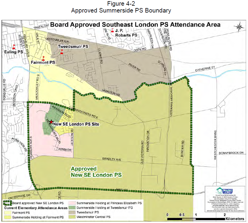 Figure 4-2: Approved Summerside PS Boundary