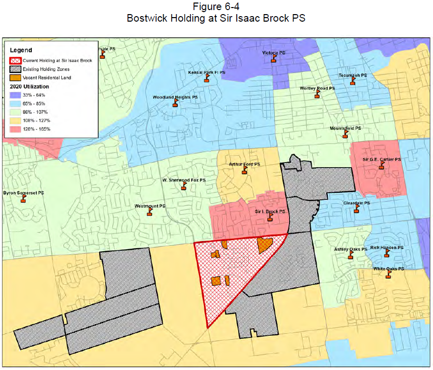 Figure 6-4: Bostwick Holding at Sir Isaac Brock PS