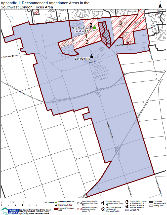 Appendix J: Recommended Attendance Areas in the Southwest London Focus Area
