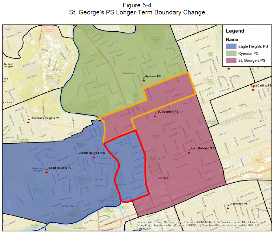 Figure 5-4: St. George's PS Long-Term Boundary Change